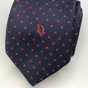 vintage Christian Dior Poly Silk Tie.